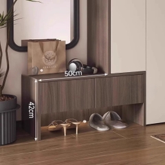 Tủ Giày Có Ghế Ngồi Kích Thước 140x35x110cm LẮP SẴN Yapi-317