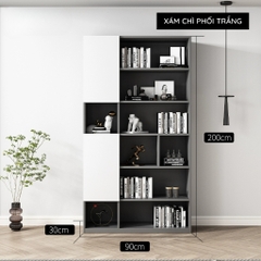 Kệ Sách Kệ Trang Trí Phòng Khách Kích thước 30x30x200cm Yapi-666