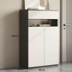 Tủ Để Giày Có Ghế Ngồi Bọc Nệm 140x35x100cm Yapi-322