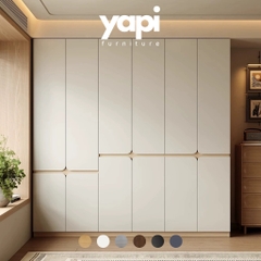 Tủ áo cánh mở thiết kế hiện đại có ngăn kéo Yapi-236 - nhiều kích thước
