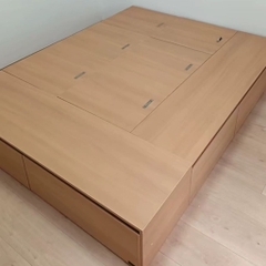 Giường Ngủ Gỗ MDF Ngăn Kéo Thông Minh, Tích Hợp Hộc Tủ Lưu Trữ 180x200cm Yapi-547