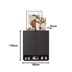 Tủ Đựng Giày Dép Nhiều Ngăn, Thiết Kế Tối Giản Cho Căn Hộ Nhỏ 160x35x110cm Yapi-329