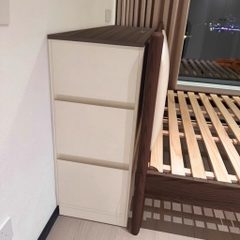 Kệ Đầu Giường Liền Tường Kèm Hộc Tủ Trang Trí Phòng Ngủ Hiện Đại 180x30x95cm Yapi-124