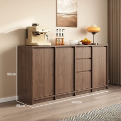 Tủ Trang Trí, Để Đồ Đa Năng Phong Cách Hiện Đại Cho Phòng Khách 200x40x90cm Yapi-122