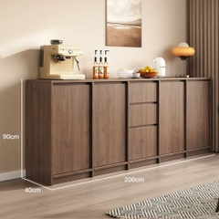 Tủ Trang Trí, Để Đồ Đa Năng Phong Cách Hiện Đại Cho Phòng Khách 200x40x90cm Yapi-122