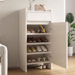 Tủ Giày Dép Nhỏ Gọn 1 Cánh Kèm Ngăn Kéo Cho Căn Hộ Nhỏ 50x35x110cm Yapi-330