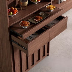 Tủ Thờ Hiện Đại Có Đèn LED Vân Gỗ Nổi Sang Trọng 80x40x190cm Yapi-1209