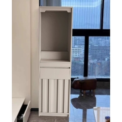 Tủ Thờ Hiện Đại Có Đèn LED Vân Gỗ Nổi Sang Trọng 80x40x190cm Yapi-1209