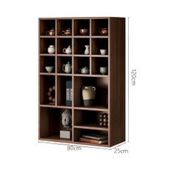 Kệ Treo Tường Ô Vuông Nhiều Ngăn Decor Phòng Khách 80x25x120cm Yapi-KTT001