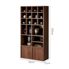 Kệ Treo Tường Ô Vuông Nhiều Ngăn Decor Phòng Khách 80x25x120cm Yapi-KTT001