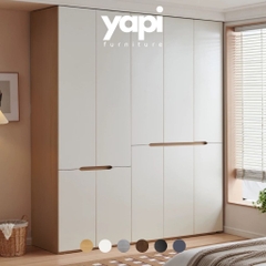 Tủ Quần Áo Cánh Hiện Đại Nhiều Ngăn Treo Kệ Gấp Cho Phòng Ngủ 200x60x240cm Yapi-263