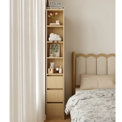 Kệ Sách Góc Tường Có Ngăn Kéo Tiết Kiệm Không Gian 30x60x180cm Yapi-674