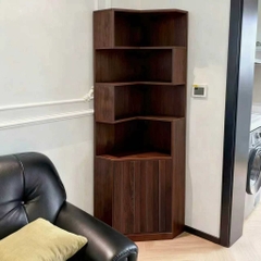 Kệ Sách Góc Chữ L Gỗ MDF Hiện Đại Cho Phòng Khách Phòng Ngủ 60x60x200cm Yapi-670
