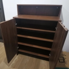 Tủ Giày Dép Cánh Vân Gỗ Dọc Hiện Đại 200x38x95cm Yapi-335