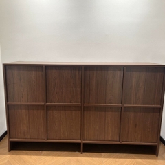 Tủ Giày Dép Gỗ Hiện Đại Nhiều Ngăn Thiết Kế Ô Vuông 160x40x95cm Yapi-334