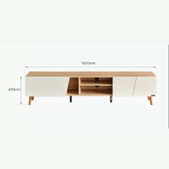 Combo Tủ Kệ Tivi Bàn Trà Gỗ Hiện Đại Cánh Mở Trang Trí Phòng Khách 180x36x42cm Yapi-925