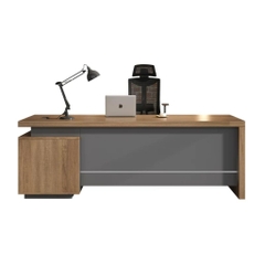 Bàn Làm Việc Lãnh Đạo Nội Thất Văn Phòng Hiện Đại 200x80x75cm Yapi-BLD010