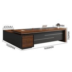 Bàn Làm Việc Lãnh Đạo Hiện Đại Chữ L Cho Văn Phòng 200x160x75cm Yapi-BLD014