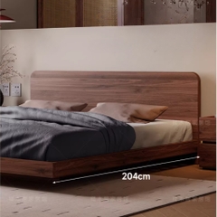 Giường Bay Có Đầu Giường Bo Cong Phong Cách Nhật Bản 1m6x2m Yapi-549