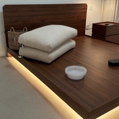 Giường Bay Có Đầu Giường Bo Cong Phong Cách Nhật Bản 1m6x2m Yapi-549