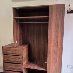 Tủ Quần Áo Hệ Mở Đa Năng Tích Hợp Tab Ngăn Kéo 140x50x180cm Yapi-266