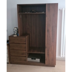Tủ Quần Áo Hệ Mở Đa Năng Tích Hợp Tab Ngăn Kéo 140x50x180cm Yapi-266