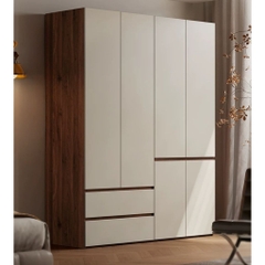 Tủ Quần Áo Gỗ MDF Kèm Ngăn Kéo Tiện Lợi Cho Phòng Ngủ 200x60x240 Yapi-268