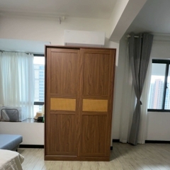 Tủ Quần Áo Cửa Lùa Cánh Mây Đơn Giản Phòng Ngủ 240x60x248cm Yapi-271