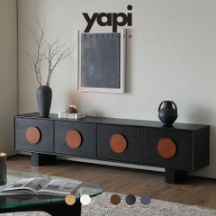 Kệ Tivi Trang Trí Phòng Khách 4 Ngăn Kéo Kèm Tay Nắm Tròn Hiện Đại 220x40x55cm Yapi-926