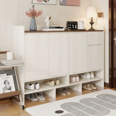 Tủ Giày Dép Kèm Ngăn Kéo Phối Màu Hiện Đại Cho Căn Hộ 160x36x110cm, Yapi-339