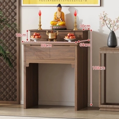 Tủ Thờ Kèm Ngăn Kéo Tối Giản Nhỏ Gọn Cho Căn Hộ 108x60x108cm, Yapi-1210