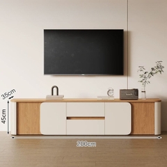 Kệ Tivi Bo Cong Cho Phòng Khách Hiện Đại 200x35x45cm Yapi-927