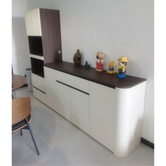 Tủ Bếp Kèm Ngăn Kéo Kết Hợp Tủ Trang Trí Hiện Đại 229x42x200cm Yapi-TB007