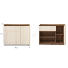 Tủ Bếp Kèm Ngăn Kéo Kết Hợp Tủ Trang Trí Hiện Đại 229x42x200cm Yapi-TB007