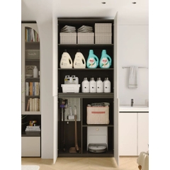 Tủ Lưu Trữ Đa Năng Cho Phòng Giặt, Phòng Bếp, Thiết Kế Tối Giản 120x42x230cm Yapi-131