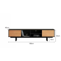 Kệ Tivi 2 Cánh Mở Kem Kệ Ô Vuông Hiện Đại 180x40x53cm Yapi-928
