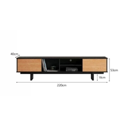 Kệ Tivi 2 Cánh Mở Kem Kệ Ô Vuông Hiện Đại 180x40x53cm Yapi-928