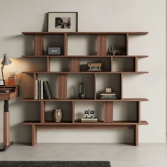 Kệ Sách Trang Trí Nhiều Ô Lưu Trữ Cho Phòng Khách 150x30x160cm Yapi-678