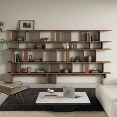 Kệ Sách Trang Trí Nhiều Ô Lưu Trữ Cho Phòng Khách 150x30x160cm Yapi-678