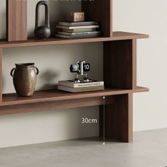 Kệ Sách Trang Trí Nhiều Ô Lưu Trữ Cho Phòng Khách 150x30x160cm Yapi-678