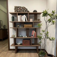 Kệ Sách Trang Trí Nhiều Ô Lưu Trữ Cho Phòng Khách 150x30x160cm Yapi-678