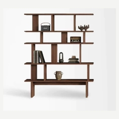 Kệ Sách Trang Trí Nhiều Ô Lưu Trữ Cho Phòng Khách 150x30x160cm Yapi-678