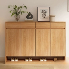 Tủ Giày Kèm Ngăn Kéo Nhiều Ngăn Có Kệ Gầm Tiện Lợi 160x35x110cm Yapi-340