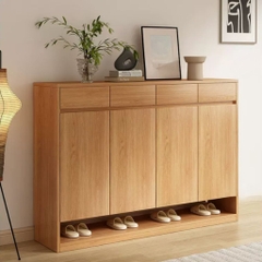 Tủ Giày Kèm Ngăn Kéo Nhiều Ngăn Có Kệ Gầm Tiện Lợi 160x35x110cm Yapi-340