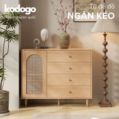 Tủ Trang Trí Cánh Mây 4 Tầng Ngăn Kéo Hiện Đại 140x40x98cm Yapi-181