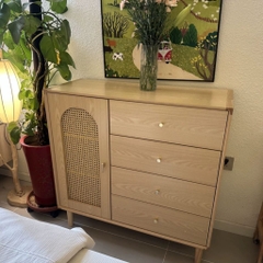 Tủ Trang Trí Cánh Mây 4 Tầng Ngăn Kéo Hiện Đại 140x40x98cm Yapi-181