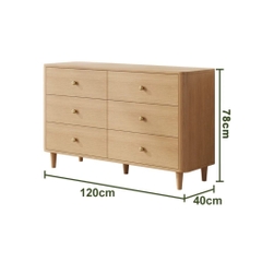 Tủ Trang Trí Bo Cong Nhiều Ngăn Kéo Nhiều Kích Thước 140x40x78cm, Yapi-182