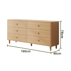 Tủ Trang Trí Bo Cong Nhiều Ngăn Kéo Nhiều Kích Thước 140x40x78cm, Yapi-182