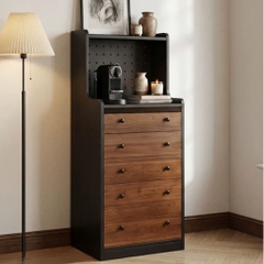 Kodogo 173, Tủ Ngăn Kéo Đựng Đồ Phòng Khách 5 Tầng Nhỏ Gọn 80x40x130cm