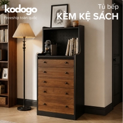 Kodogo 173, Tủ Ngăn Kéo Đựng Đồ Phòng Khách 5 Tầng Nhỏ Gọn 80x40x130cm